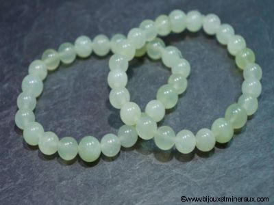 Bracelet Jade perle 6 mm