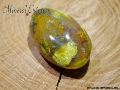Galet pierre roule Opale Verte 